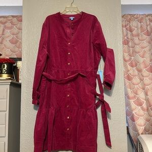 Draper James fuchsia dress